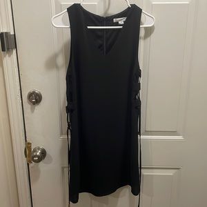 Loveriche Black Dress with Cut Out Sides